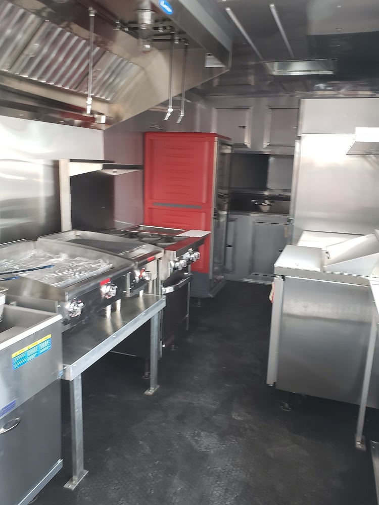 8.5 x 25 Porch Style Food Concession Trailer