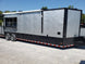 8.5 x 30 Silver Porch Style Concession Food Trailer