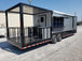 8.5 x 30 Silver Porch Style Concession Food Trailer