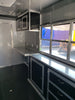 8.5 x 30 Silver Porch Style Concession Food Trailer