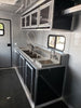 8.5 x 30 Silver Porch Style Concession Food Trailer