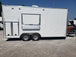 8.5' x 18' White Concession Food Trailer With Appliances