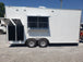 8.5' x 18' White Concession Food Trailer With Appliances