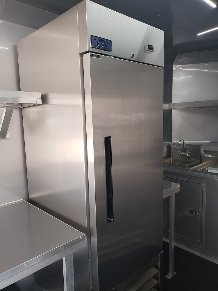 8.5' x 18' White Concession Food Trailer With Appliances