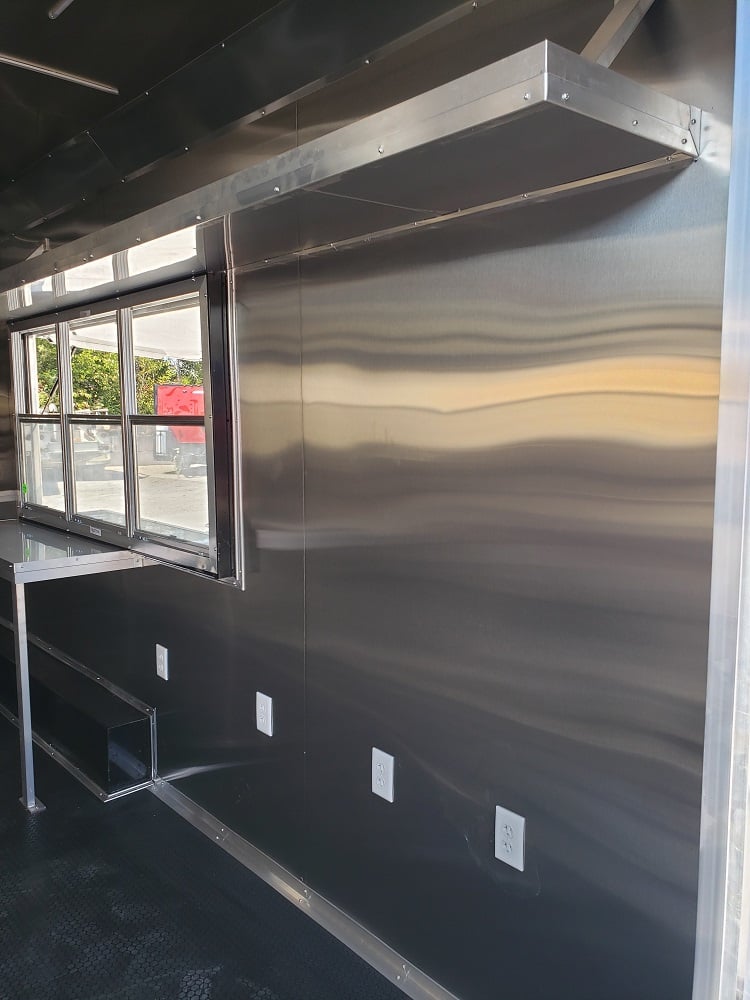 8.5' x 32' White Vending Concession Food Trailer