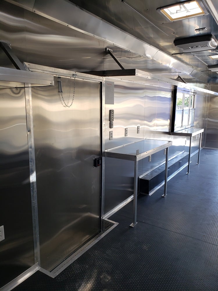 8.5' x 32' White Vending Concession Food Trailer