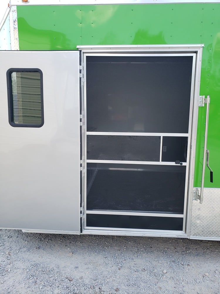 8.5' x 22' Lime Green Food Concession Trailer