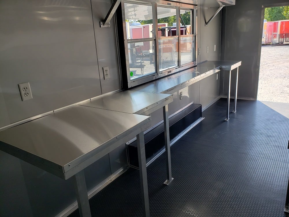 8.5 x 20 White Concession Food Trailer