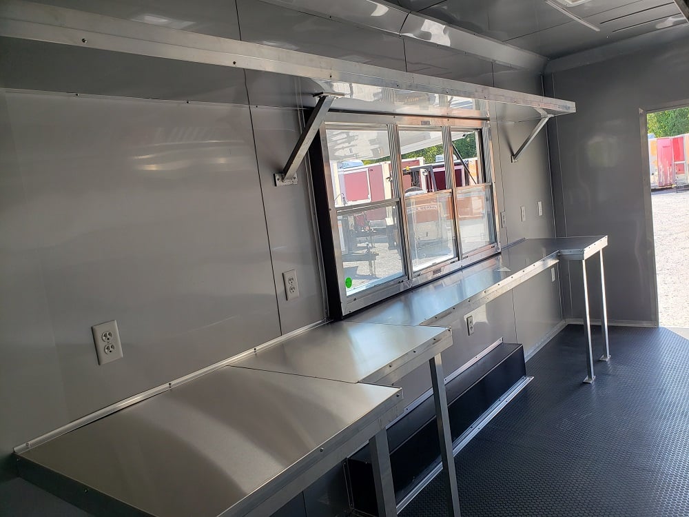 8.5 x 20 White Concession Food Trailer