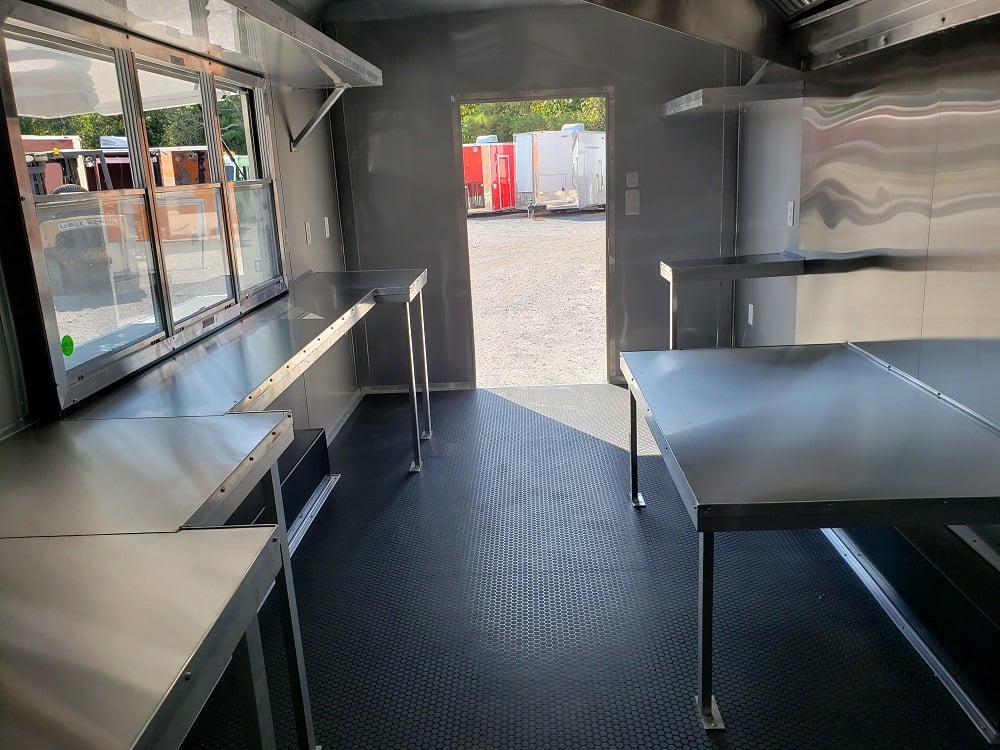 8.5 x 20 White Concession Food Trailer