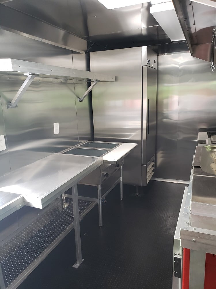 8.5 x 16 Black Concession Food Trailer