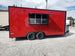 8.5 x 18 Red and Black Food Concession Trailer