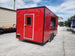 8.5 x 18 Red and Black Food Concession Trailer