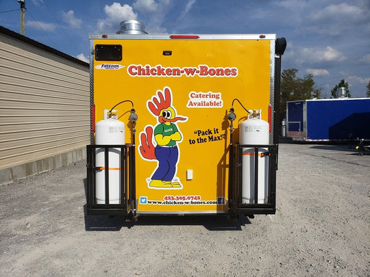 8.5 x 16 Penske Yellow Concession Food Trailer