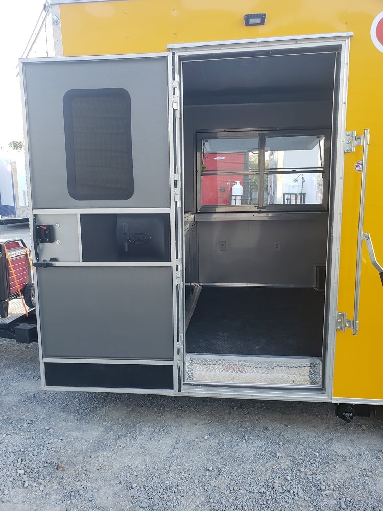 8.5 x 16 Penske Yellow Concession Food Trailer