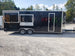 8.5' x 22' Black Porch Style Concession Trailer With Appliances