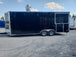 8.5' x 22' Black Porch Style Concession Trailer With Appliances