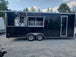 8.5' x 22' Black Porch Style Concession Trailer With Appliances