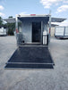 8.5' x 22' Black Porch Style Concession Trailer With Appliances