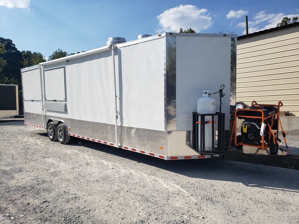 8.5 x 30 Porch Style Food Concession Trailer