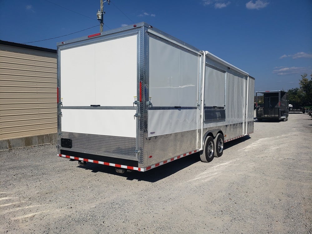 8.5 x 30 Porch Style Food Concession Trailer