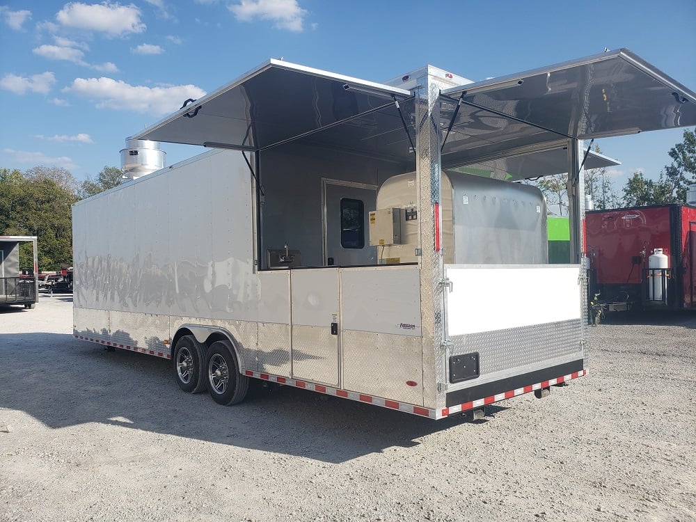 8.5 x 30 Porch Style Food Concession Trailer