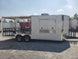 8.5 x 22 White Porch Style Concession Food Trailer