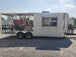 8.5 x 22 White Porch Style Concession Food Trailer