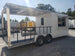 8.5 x 22 White Porch Style Concession Food Trailer