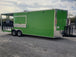 8.5' x 24' Lime Green Porch Style Concession Trailer with Restroom