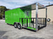 8.5' x 24' Lime Green Porch Style Concession Trailer with Restroom