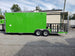 8.5' x 24' Lime Green Porch Style Concession Trailer with Restroom