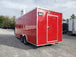 8.5' x 20' Victory Red Vending Concession Food Trailer