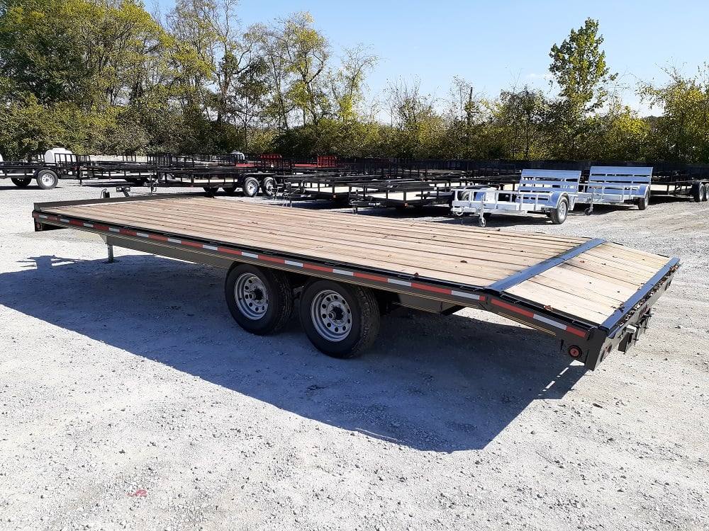 Equipment Trailer 8.5 X 20 Flat Bed Heavy Duty 5200lb Axles