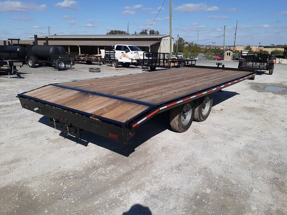 Equipment Trailer 8.5 X 20 Flat Bed Heavy Duty 5200lb Axles