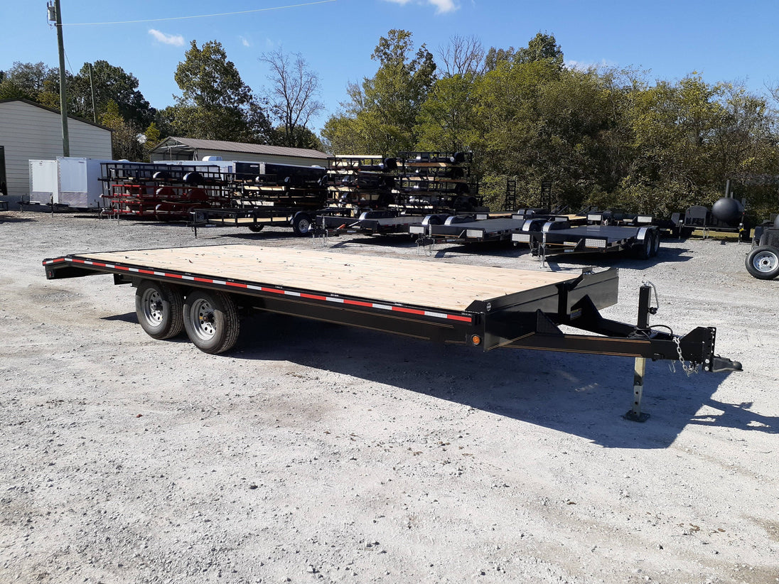 Equipment Trailer 8.5 X 20 Flat Bed Heavy Duty 5200lb Axles
