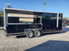 8.5' x 22' Black Porch Style Concession Food Trailer