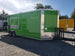 8.5' x 24' Lime Green Porch Style Concession Trailer with Restroom and Appliances