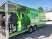 8.5' x 24' Lime Green Porch Style Concession Trailer with Restroom and Appliances