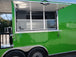 8.5' x 24' Lime Green Porch Style Concession Trailer with Restroom and Appliances