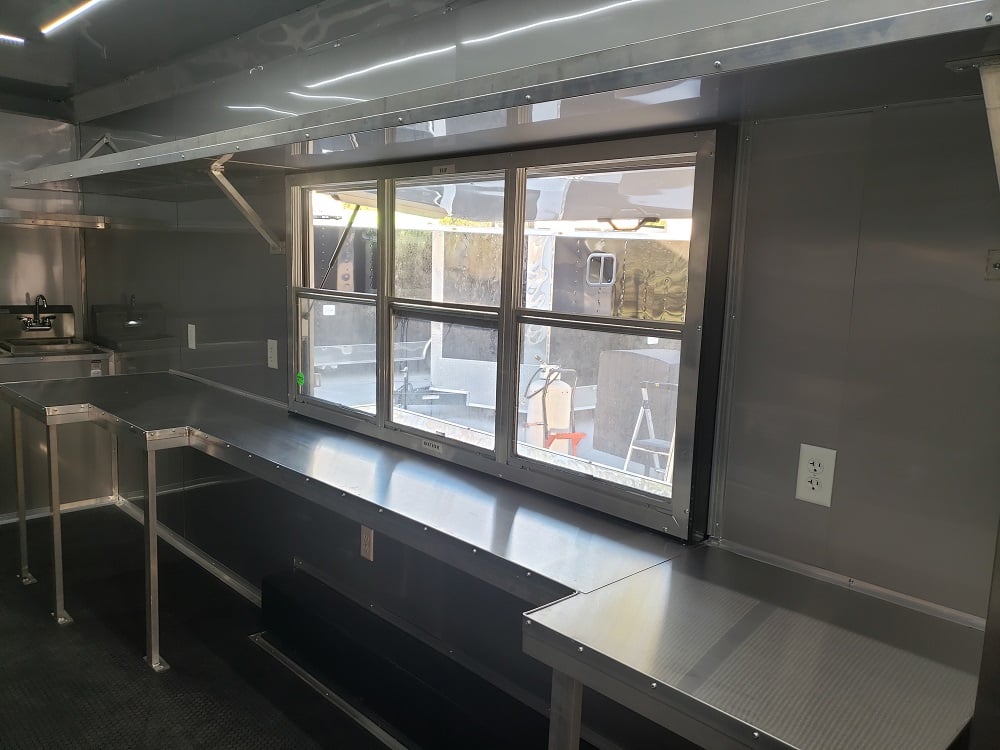 8.5 x 20 White Concession Food Trailer