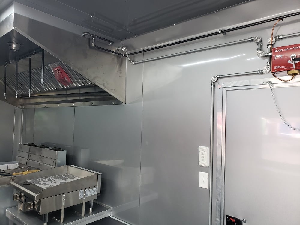 8.5' x 18' White Concession Food Trailer with Appliances