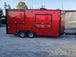 8.5' x 17' Red Food Concessions Trailer