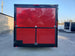 8.5' x 17' Red Food Concessions Trailer