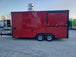 8.5' x 17' Red Food Concessions Trailer