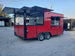 8.5' x 17' Red Food Concessions Trailer