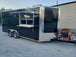 8.5' x 18' Black Concession Food Trailer With Appliances