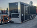 8.5' x 18' Black Concession Food Trailer With Appliances