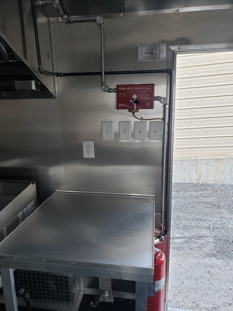 8.5' x 18' Black Concession Food Trailer With Appliances