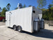 8.5' x 18' White Concession Food Trailer With Appliances